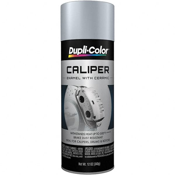 Dupli-Color - 12 oz Silver Automotive Heat Resistant Paint - Gloss Finish, 500°F Max Temp, Comes in Aerosol Can - Caliber Tooling