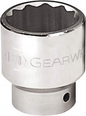 GearWrench - 2-5/16", 3/4" Drive, Standard Hand Socket - 12 Points, 3.07" OAL, Alloy Steel, Chrome Finish - Caliber Tooling