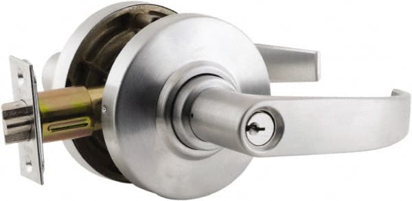 Schlage - Classroom Lever Lockset for 1-3/8" Thick Doors - Exact Industrial Supply