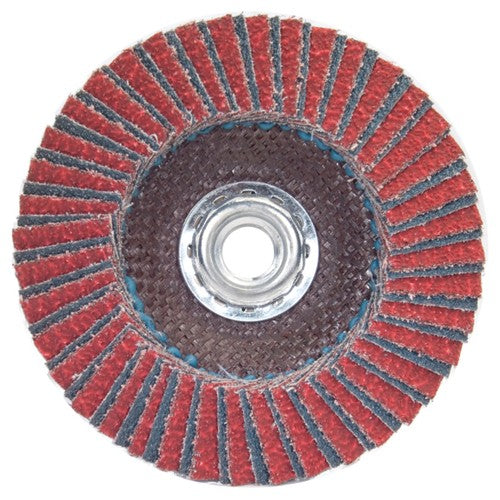 ‎7″ × 5/8″-11 60 Grit Type 27 Red Heat Flap Disc - Caliber Tooling