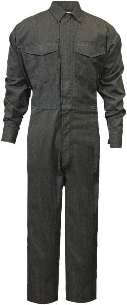 National Safety Apparel - Size XL Green HRC 2 Flame Resistant/Retardant Welding Coveralls - Exact Industrial Supply