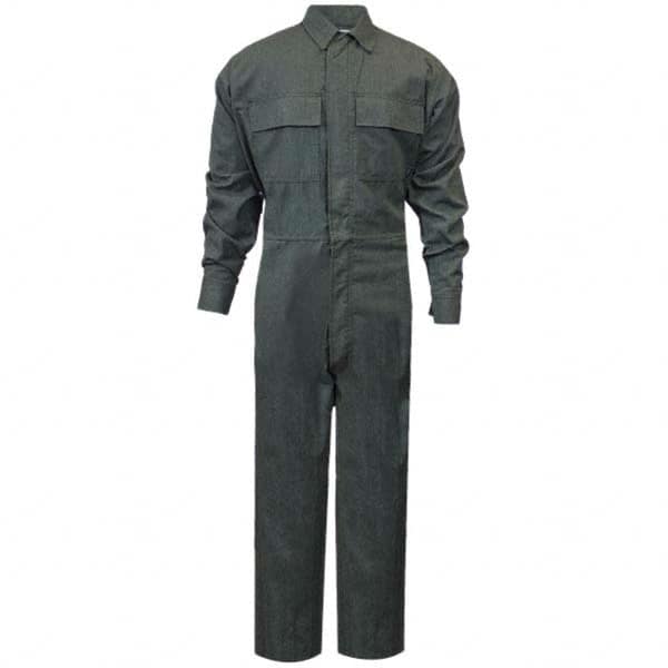 National Safety Apparel - Size 4XL Green HRC 2 Flame Resistant/Retardant Coveralls - Exact Industrial Supply