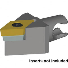 Kennametal - Neutral Cut, Size KM20, DC..150408 & DC..432 Insert Compatiblity, External Modular Turning & Profiling Cutting Unit Head - 30mm Head Length, Series KM Micro - Caliber Tooling