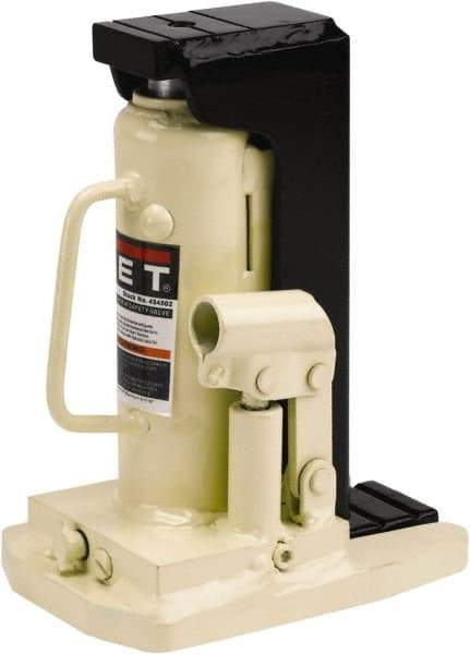 Jet - 2 Ton Capacity Toe Jack - 9-1/4" to 13-3/4" High, 4-15/16" Long x 7" Wide Base - Caliber Tooling