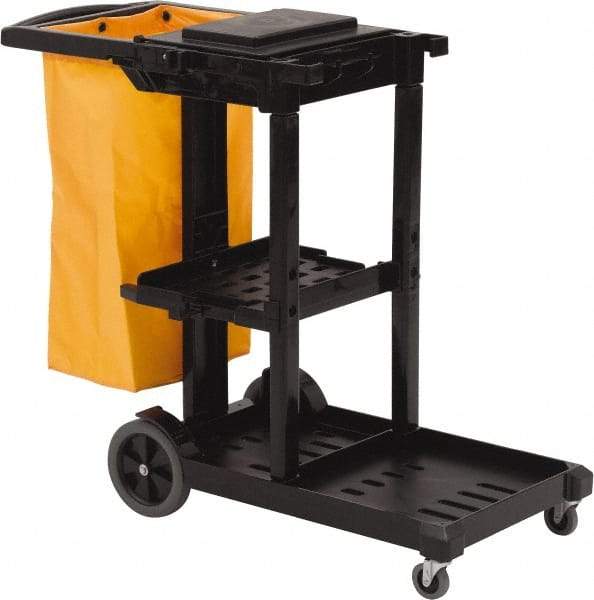 O-Cedar - 100 Qt Plastic Janitor Cart - 18-1/4" Width - Caliber Tooling