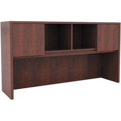 ALERA - 58.88" Long x 35-1/2" High x 15" Deep, Kneespace Credenza - Medium Cherry, Woodgrain Laminate - Caliber Tooling