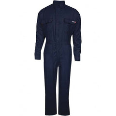 National Safety Apparel - Size S Tall Navy Blue HRC 2 Flame Resistant/Retardant Coveralls - Exact Industrial Supply