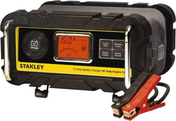 Stanley - 12 Volt Automatic Charger/Maintainer - 15 Amps, 40 Starter Amps - Caliber Tooling