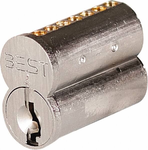 Best - Best I/C Core Small Format IC Cylinder - Satin Chrome Coated, Brass/Zinc Alloy - Caliber Tooling