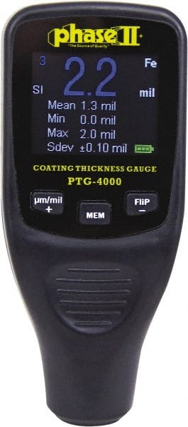 Phase II - Coating Thickness Gages Maximum Thickness Measurement (mil): 50.00 Minimum Thickness Measurement (mil): 0.10 - Caliber Tooling