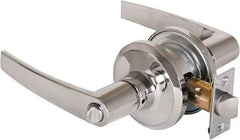 Stanley - Grade 2 Privacy Lever Lockset - 2-3/8 & 2-3/4" Back Set, Keyless Cylinder, Brass Alloy, Bright Chrome Finish - Caliber Tooling