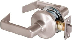 Stanley - Grade 2 Passage Lever Lockset - 2-3/8 & 2-3/4" Back Set, Keyless Cylinder, Brass Alloy, Satin Nickel Finish - Caliber Tooling