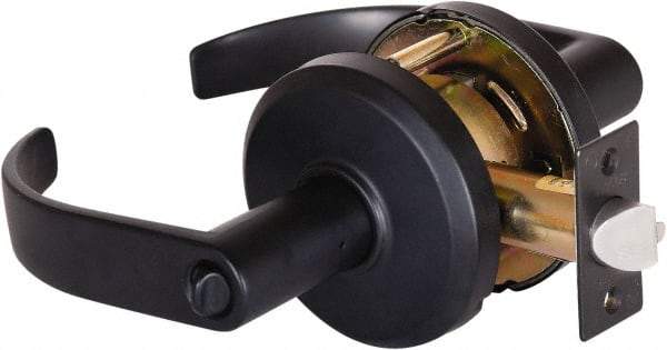 Stanley - Grade 2 Entrance Lever Lockset - 2-3/4" Back Set, Key In Lever Cylinder, Brass Alloy, Oil Rubbed Bronze Finish - Caliber Tooling