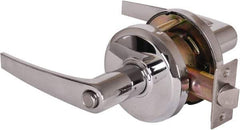 Stanley - Grade 2 Privacy Lever Lockset - 2-3/4" Back Set, Keyless Cylinder, Brass Alloy, Bright Chrome Finish - Caliber Tooling