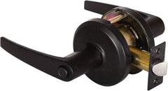 Stanley - Grade 2 Privacy Lever Lockset - 2-3/4" Back Set, Keyless Cylinder, Brass Alloy, Oil Rubbed Bronze Finish - Caliber Tooling