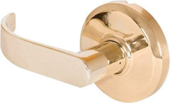 Stanley - Grade 2 Dummy Lever Lockset - 2-3/4" Back Set, Keyless Cylinder, Brass Alloy, Bright Brass Finish - Caliber Tooling