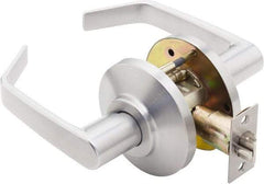 Best - Grade 2 Passage Lever Lockset - 2-3/4" Back Set, Keyless Cylinder, Brass Alloy, Satin Chrome Finish - Caliber Tooling