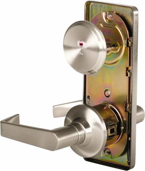 Stanley - Grade 2 Passage Lever Lockset - 2-3/4" Back Set, Keyless Cylinder, Brass Alloy, Nickel Finish - Caliber Tooling