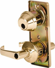 Stanley - Grade 2 Entry Lever Lockset - 2-3/4" Back Set, Key In Lever Cylinder, Brass Alloy, Bright Brass Finish - Caliber Tooling