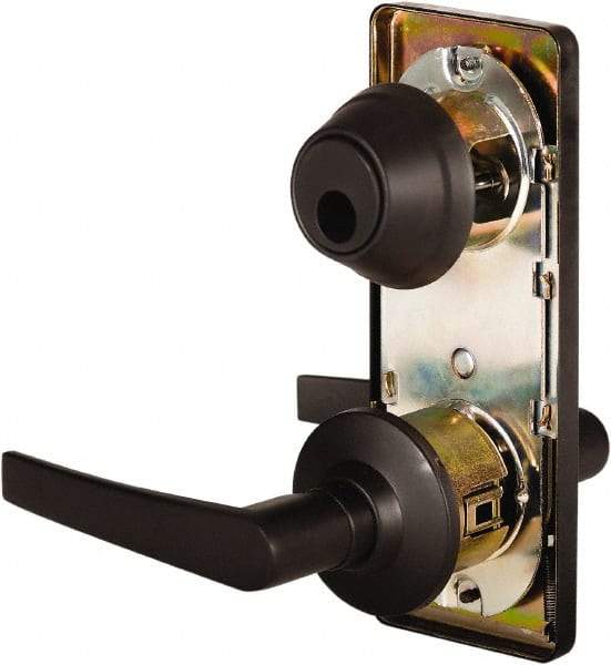 Stanley - Grade 2 Passage Lever Lockset - 2-3/4" Back Set, Keyless Cylinder, Brass Alloy, Oil Rubbed Bronze Finish - Caliber Tooling