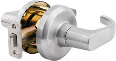 Stanley - Grade 1 Passage Lever Lockset - 2-3/4" Back Set, Keyless Cylinder, Brass Alloy, Satin Chrome Finish - Caliber Tooling