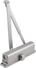 Stanley - 9-3/4" Closer Body Length, Multi-Size Closer Manual Damper - Painted Aluminum Finish, Reversible - Caliber Tooling