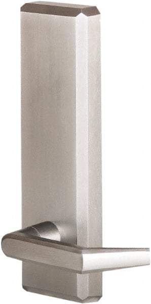 Precision - 10" OAL Nonhanded Flatbar - 32 to 36" Door Width, Satin Chrome Finish, Grade 1, Stanley Commercial Hardware - Caliber Tooling