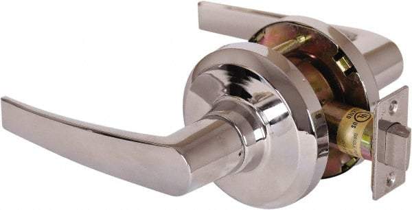 Stanley - Grade 1 Passage Lever Lockset - 2-3/4" Back Set, Keyless Cylinder, Brass Alloy, Bright Chrome Finish - Caliber Tooling