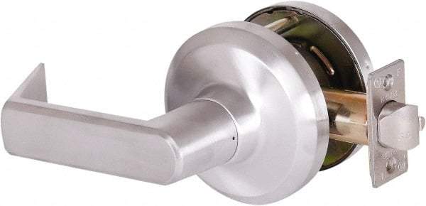 Stanley - Grade 1 Communicating Lever Lockset - 2-3/4" Back Set, Key In Lever Cylinder, Brass Alloy, Satin Chrome Finish - Caliber Tooling