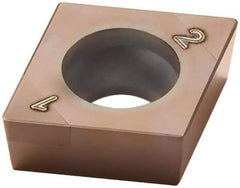 Seco - CCGW21.52 - Grade CH0550 PCBN Turning Insert - TiAlCrN Finish, 80° Diamond, 1/4" Inscr Circle, 3/32" Thick, 1/32" Corner Radius - Caliber Tooling