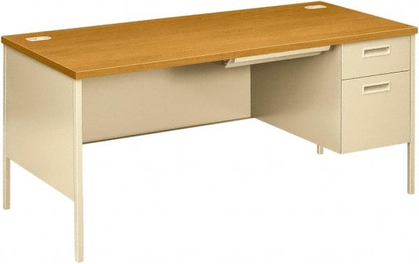 Hon - Office Cubicle Workstations & Worksurfaces Type: Single Right Pedestal Workstation Desk Width (Inch): 68-3/4 - Caliber Tooling