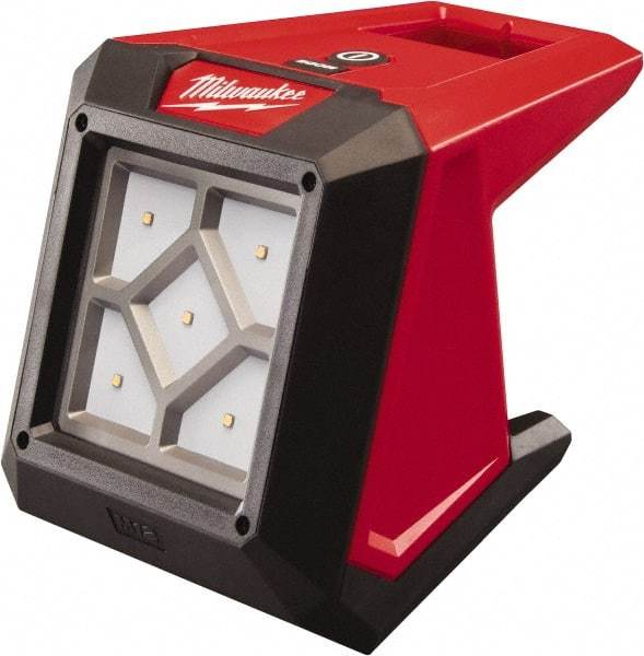 Milwaukee Tool - 12 Volts, 1000 Lumens, Cordless Work Light - Red, 15 hr Run Time - Caliber Tooling