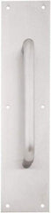 IVES - 15" Long x 3" Wide, Brass Standard Door Pull - Stainless Steel Finish, 6" Grip Length - Caliber Tooling