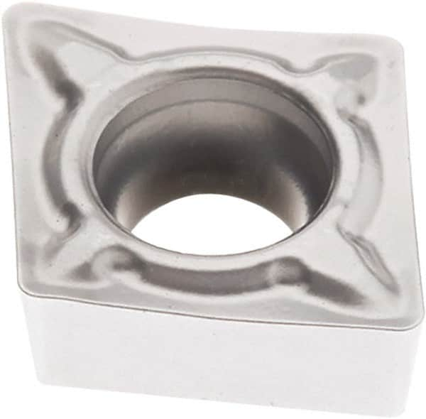 Seco - CCMT32.50 F1 Grade TP3501 Carbide Turning Insert - TiCN/Al2O3 Finish, 80° Diamond, 3/8" Inscr Circle, 5/32" Thick, 0.2mm Corner Radius - Caliber Tooling