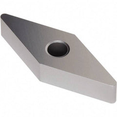 Seco - VNMA332 Flat Top Grade TK1501 Carbide Turning Insert - Ti(C/N)/Al2O3/Cr Finish, 35° Diamond, 3/8" Inscr Circle, 3/16" Thick, 1/32" Corner Radius - Caliber Tooling