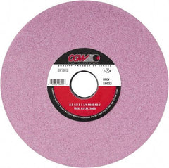 Camel Grinding Wheels - 8" Diam x 1-1/4" Hole x 1/2" Thick, K Hardness, 60 Grit Surface Grinding Wheel - Aluminum Oxide, Type 1, Medium Grade, Vitrified Bond, No Recess - Caliber Tooling