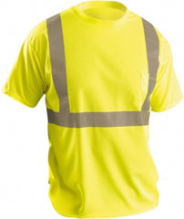 OccuNomix - Size S Hi-Viz Yellow High Visibility Short Sleeve T-Shirt - Caliber Tooling