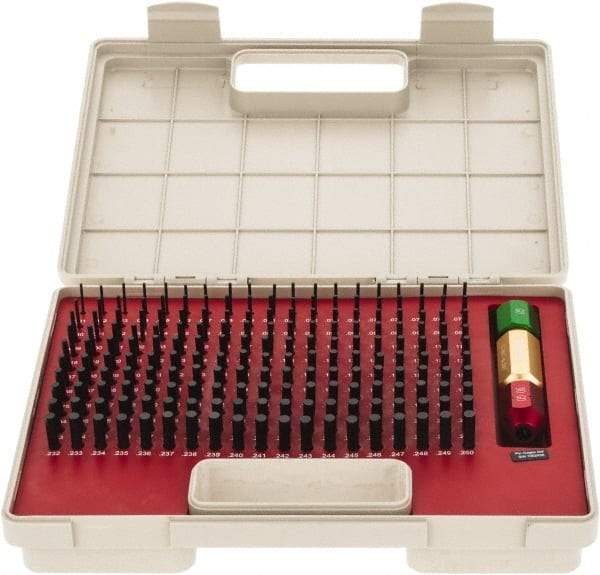 SPI - 190 Piece, 0.061-0.25 Inch Diameter Plug and Pin Gage Set - Plus 0.0002 Inch Tolerance, Class ZZ - Caliber Tooling