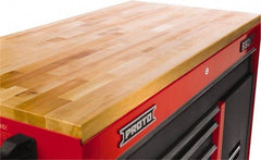 Proto - Tool Box Solid Maple with Laminated Edge Hardwood Worktop - 66-9/16" Wide x 25" Deep x 1-1/2" High, Brown, For Proto Workstations - Caliber Tooling