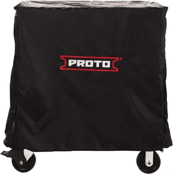 Proto - Tool Box Nylon Workstation Cover - 50" Wide x 36" High, Black, For J555041-12, J555041-10, J555041-10-PD, J555041-8-2S, J555041-8-1S, J555041-7-1S - Caliber Tooling