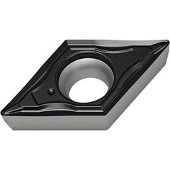 Walter - DCMT21.50.5 FM4 Grade WSM10S Carbide Turning Insert - 55° Diamond, 1/4" Inscr Circle, 3/32" Thick, 0.2mm Corner Radius - Caliber Tooling