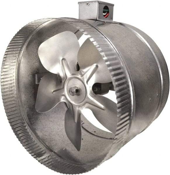 Suncourt - 10" Diam, 1.7 Amp, 120 Volt Duct Fan - 460 CFM, Double Speed - Caliber Tooling