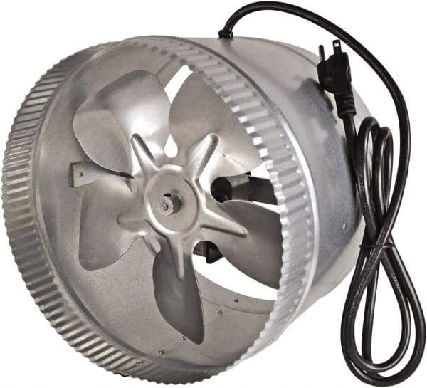 Suncourt - 10" Diam, 1.5 Amp, 120 Volt Duct Fan - 300 CFM, Single Speed - Caliber Tooling