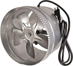 Suncourt - 10" Diam, 1.5 Amp, 120 Volt Duct Fan - 300 CFM, Single Speed - Caliber Tooling