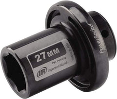 Ingersoll-Rand - 1/2" Drive 27mm Standard Impact Socket - 6 Points, 3-1/10" OAL - Caliber Tooling