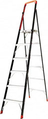 Little Giant Ladder - 6 Steps, 4' 3"' High, Type IAA Rating, Fiberglass Step Ladder - 375 Lb Load Capacity, 25" Base Width - Caliber Tooling