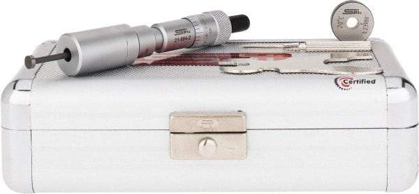 SPI - 0.24 to 0.28", 0.89" Gage Depth, Mechanical Inside Hole Micrometer - 0.0001" Graduation, 0.00016" Accuracy, Ratchet Stop Thimble - Caliber Tooling