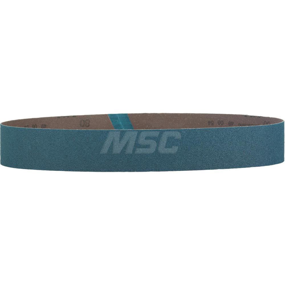 Abrasive Belt: 1-3/16″ Width, 21″ OAL, 120 Grit, Zirconia Alumina Coated, Dry