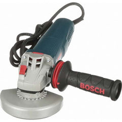 Bosch - 5" Wheel Diam, 11,500 RPM, Corded Angle & Disc Grinder - 5/8-11 Spindle, 120 Volts, 13 Amps - Caliber Tooling