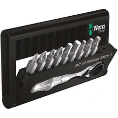 Wera - Screwdriver Bit Sets Type: Insert Bit Set Drive Size: 1/4 (Inch) - Caliber Tooling